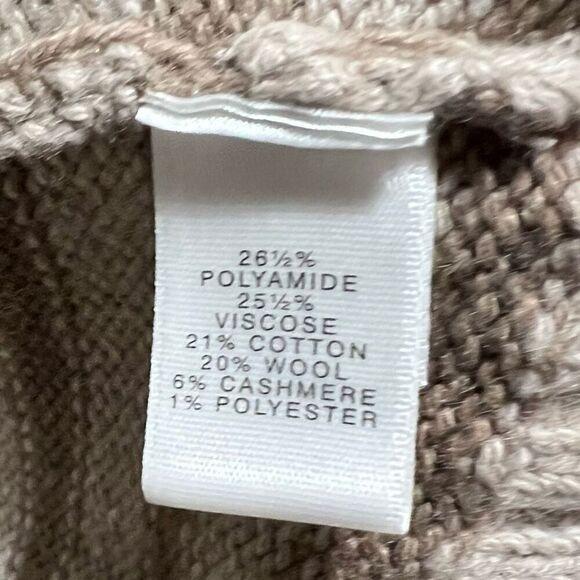 St. John Striped Cardigan Sweater in Dark Alabaster & Light Slate Women’s Small - Picture 7 of 15